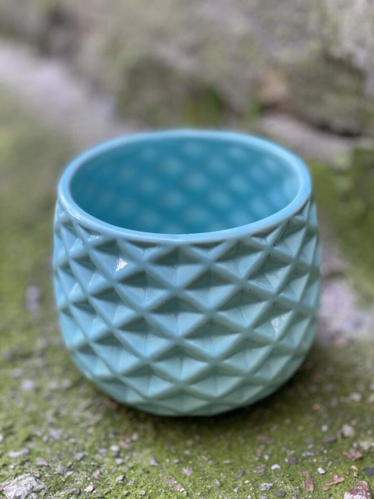 Zdjęcie doniczki lub oslonki: Osłonka Mint Mirror 12x12 cm, ujęcie 1