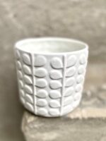Zdjęcie doniczki lub oslonki: Osłonka Akant White 12x12 cm, ujęcie 1