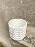 Zdjęcie doniczki lub oslonki: Osłonka Akant White 12x12 cm, ujęcie 3