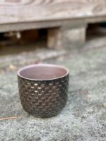 Zdjęcie doniczki lub oslonki: Osłonka Retro Black 9x9 cm, ujęcie 1