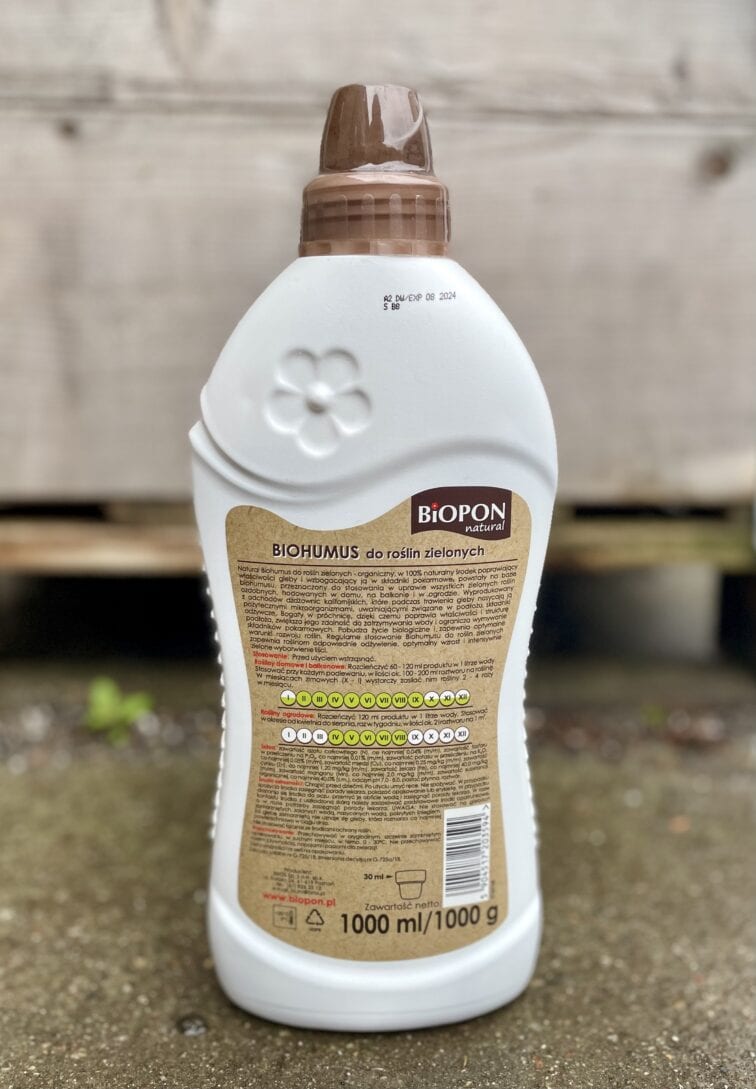 Zdjęcie akcesoria Biohumus do zielonych Biopon 1l, ujęcie 2