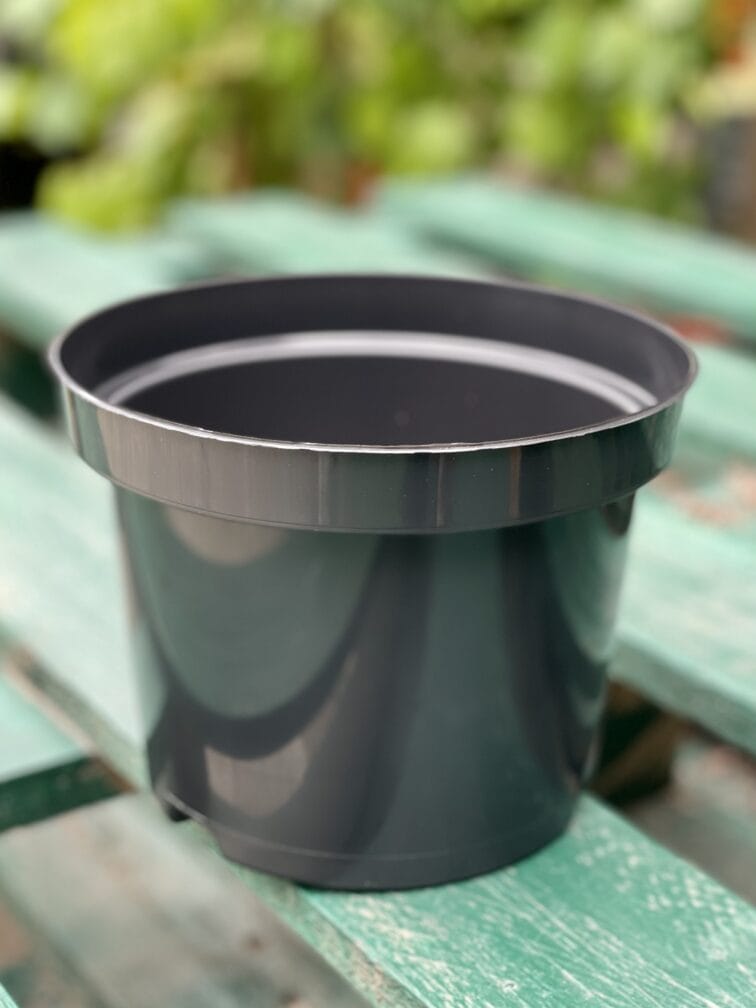Zdjęcie doniczki lub oslonki: Doniczka plastikowa czarna 17x13, ujęcie 1