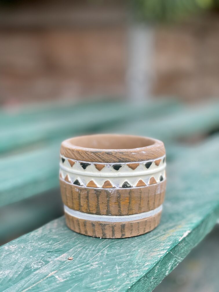 Zdjęcie doniczki lub oslonki: Osłonka Barrel 6 × 6 cm, ujęcie 1