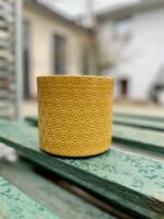 Zdjęcie doniczki lub oslonki: Osłonka origami Yellow 12x12 cm, ujęcie 1