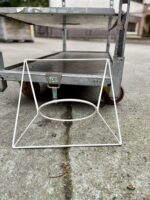 Zdjęcie akcesoria Kwietnik Metalowy Biały 35x35x15 cm, ujęcie 3
