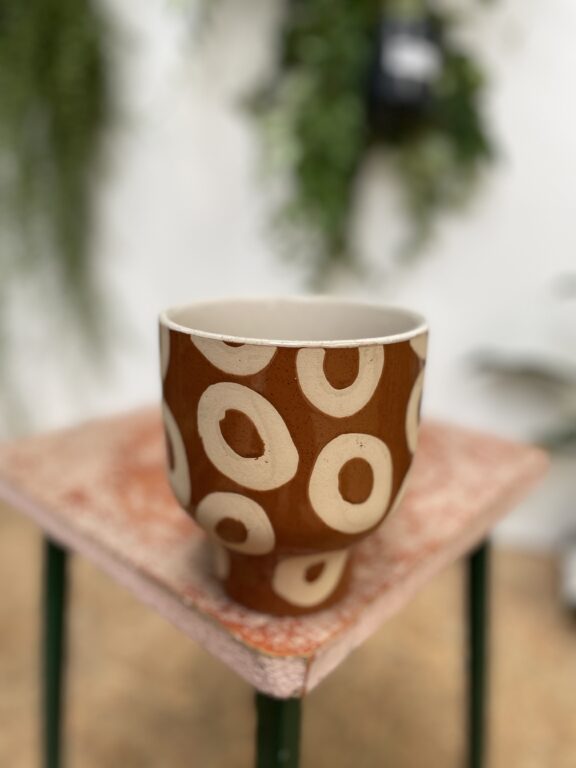 Zdjęcie doniczki lub oslonki: Osłonka Coffee Bean 11 × 12 cm, ujęcie 1